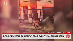 Bombero resulta herido tras explosión en Barrios Altos. Foto y video: América Noticias