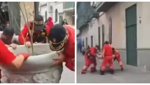 Bomberos alertan obstáculos en Centro de Lima durante emergencias