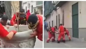 Bomberos alertan obstáculos en Centro de Lima durante emergencias