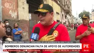 Bomberos denuncian falta de apoyo de autoridades ante incendio