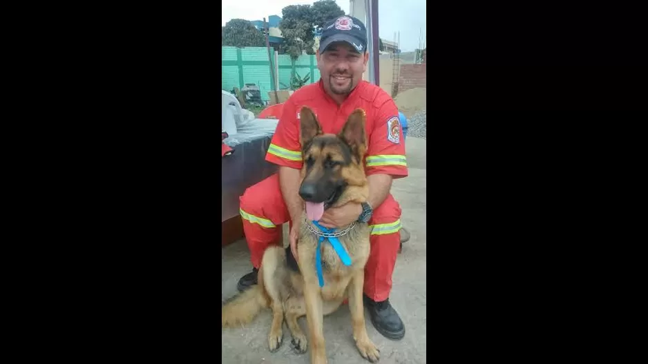 Can ayuda en labores de rescate y se perdió el último sábado.