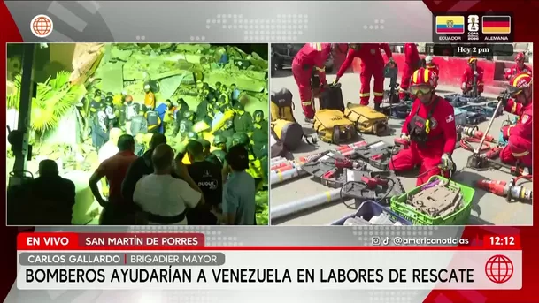 Bomberos peruanos listos para viajar a Venezuela tras terremotos. Foto: América Noticias