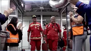 Bomberos peruanos regresan tras salvar vidas en Venezuela. Foto y video: Canal N