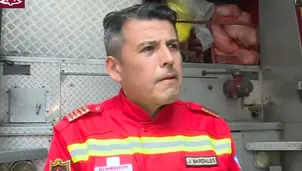 Comandante Juan José Bardales, vocero de los bomberos. Video: Canal N