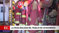 Bomberos utilizan equipos vencidos. Foto: América Noticias