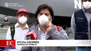 Sylvia Cáceres, ministra de Trabajo.