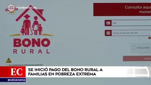 Se inició el pago del bono rural.