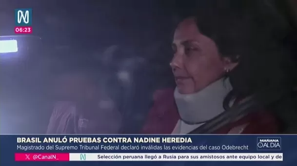 Brasil invalida pruebas contra Nadine Heredia en Odebrecht/ Canal N Brasil invalida pruebas contra Nadine Heredia en Odebrecht/ Canal N