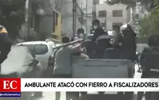 Breña: Ambulante atacó con un fierro a fiscalizadores - Noticias de ataca