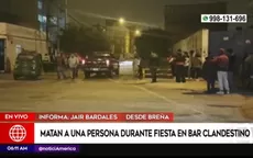 Breña: asesinan a hombre en bar clandestino - Noticias de brena