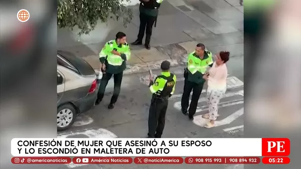 Confesión de mujer que asesinó a su esposo y lo escondió en maletera de auto. Foto: Unidad de investigación Confesión de mujer que asesinó a su esposo y lo escondió en maletera de auto. Foto: Unidad de investigación