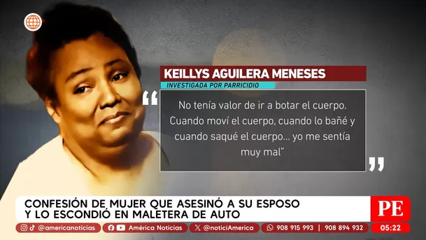 Confesión de mujer que asesinó a su esposo y lo escondió en maletera de auto. Foto: Unidad de investigación Confesión de mujer que asesinó a su esposo y lo escondió en maletera de auto. Foto: Unidad de investigación