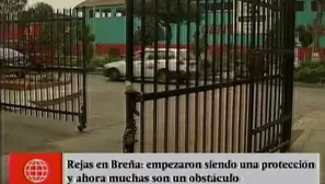 Rejas en Breña. América Noticias