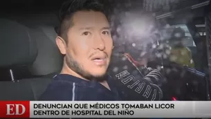 Personal de seguridad del nosocomio intent&oacute; justificar el estado de los m&eacute;dicos. (Am&eacute;rica Noticias)