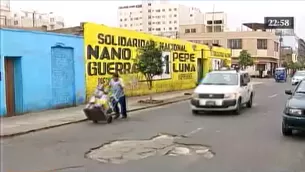 Grandes forados lucen en las pistas de Breña desde hace años