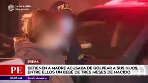 Detienen a madre por golpear a sus hijos. América Noticias