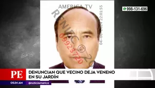 Denuncian que vecino deja veneno en jardín. Foto y video: América Noticias