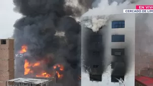 Brigadier Alfonso Paniso estimó que el incendio del jirón Junín podría ser finalmente apagado mañana. / Video: Canal N