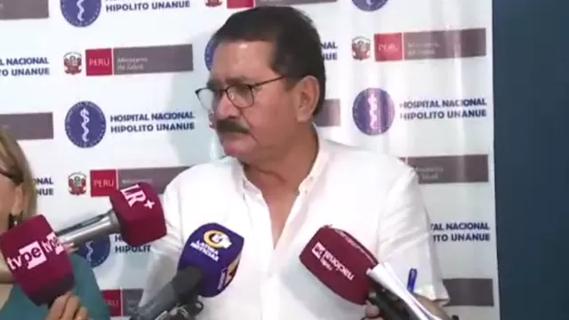 El jefe del hospital Hipólito Unanue de El Agustino brindó el reporte de los heridos / Captura: Canal N