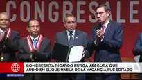 Ricardo Burga, congresista. América Noticias