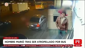 Bus atropella y mata a anciano que cruzaba avenida en Lima/ América Noticias