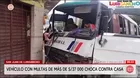 Bus choca contra una casa en San Juan de Lurigancho