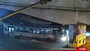 Bus del Corredor Morado choca en San Juan de Lurigancho. Foto y video: América Noticias