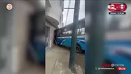 Bus fuera de control choca contra tienda en Chorrillos