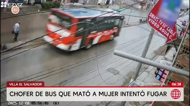 Chofer de bus que atropelló y mató a mujer en VES fue detenido tras intentar fugar/ América Noticias Chofer de bus que atropelló y mató a mujer en VES fue detenido tras intentar fugar/ América Noticias