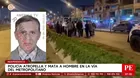 Bus policial atropella y mata a hombre en vía del Metropolitano