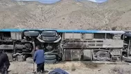 Bus se despistó en vía Arequipa-Puno y dejó 20 heridos