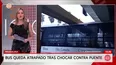 Bus de transporte público queda atascado debajo de puente en Magdalena. Foto y video: América Noticias