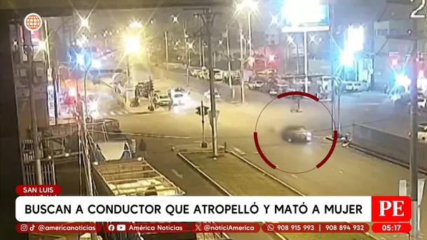 Buscan a conductor que atropelló y mató a mujer en San Luis. Foto: América Noticias