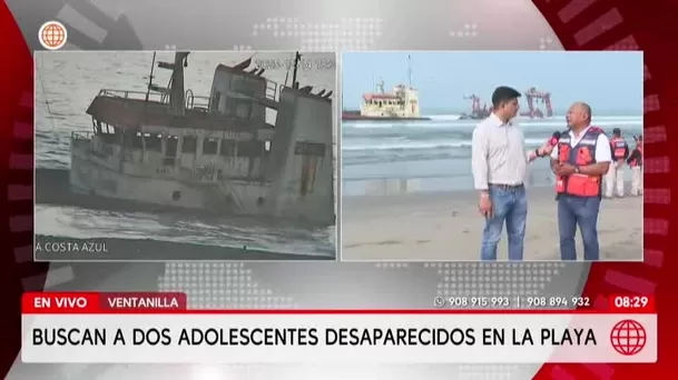 Buscan a dos adolescentes desaparecidos en playa Costa Azul de Ventanilla. Foto: América Noticias Buscan a dos adolescentes desaparecidos en playa Costa Azul de Ventanilla. Foto: América Noticias
