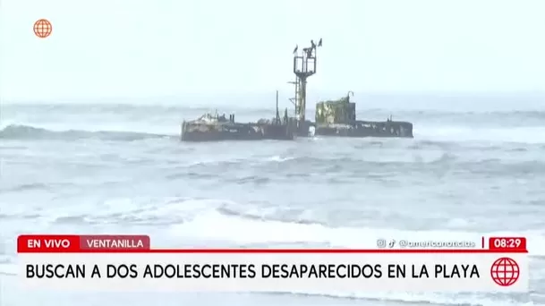 Buscan a dos adolescentes desaparecidos en playa Costa Azul de Ventanilla. Foto: América Noticias Buscan a dos adolescentes desaparecidos en playa Costa Azul de Ventanilla. Foto: América Noticias