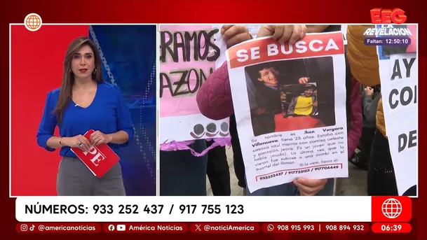 Familia busca a joven con discapacidad desaparecido en Independencia. Foto: América Noticias