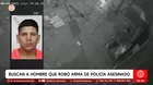 Buscan a joven que robó arma de policía asesinado en La Victoria