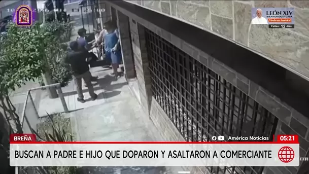 Buscan a padre e hijo por dopar y robar a comerciante en Breña. Foto: América Noticias Buscan a padre e hijo por dopar y robar a comerciante en Breña. Foto: América Noticias