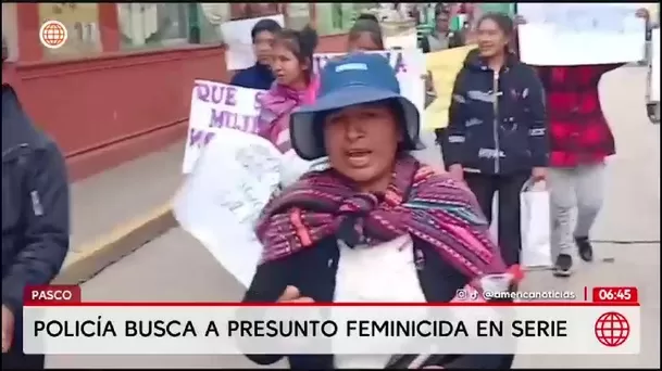 Pasco: Policía busca a presunto feminicida con antecedentes/ América Noticias