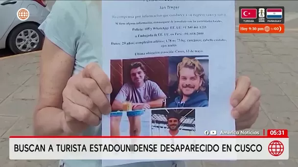Buscan a turista extranjero desaparecido en Cusco. Foto: América Noticias Buscan a turista extranjero desaparecido en Cusco. Foto: América Noticias