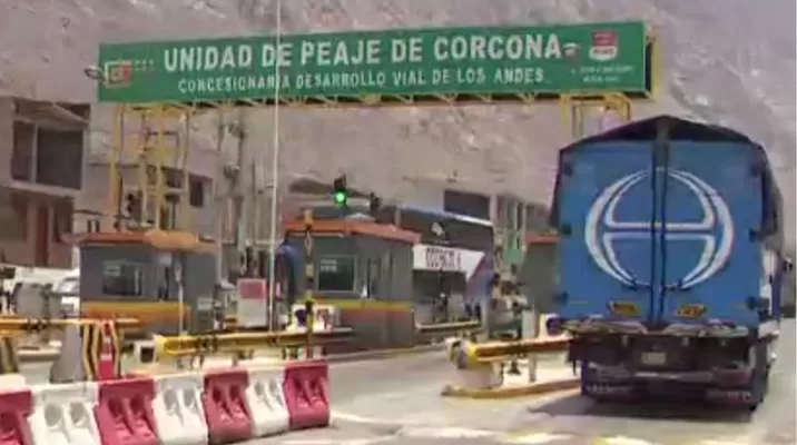 Peaje de Corcona / Fuente: Canal N Peaje de Corcona / Fuente: Canal N