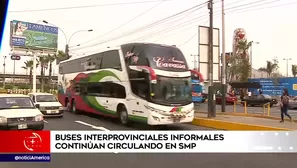 Buses informales siguen operando en SMP. Foto: América Noticias