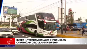 Buses informales siguen operando en SMP. Foto: América Noticias