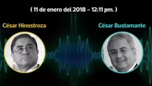 El nuevo audio data del 11 de enero de 2018 entre César Hinostroza y el diplomático César Bustamante. Audio: El Comercio