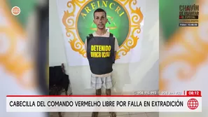 Cabecilla del Comando Vermelho libre por falla en extradición/ Unidad de Investigación