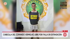 Cabecilla del Comando Vermelho libre por falla en extradición/ Unidad de Investigación