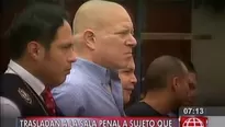 Estadounidense Joshua David Brown fue trasladado a la Sala Penal. Foto: captura América Noticias