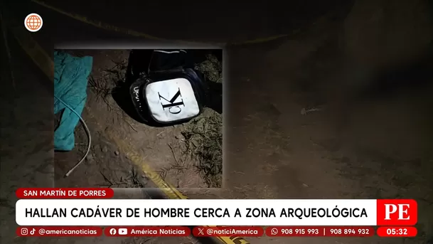 Hallan cadáver de hombre cerca de zona arqueológica en San Martín de Porres. Foto: América Noticias
