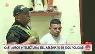 Cae autor intelectual del asesinato de dos policías en Huaycán