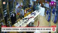 Cae banda criminal acusada de robar más de 30 armas en Surco